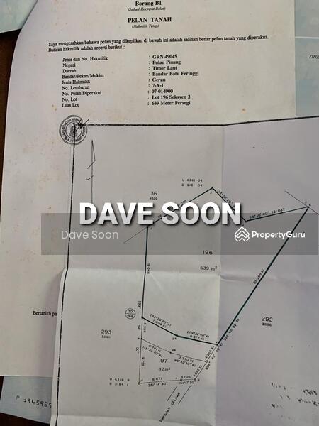 For Sale - Beachfront Bungalow Land Seaview at Moonlight Bay