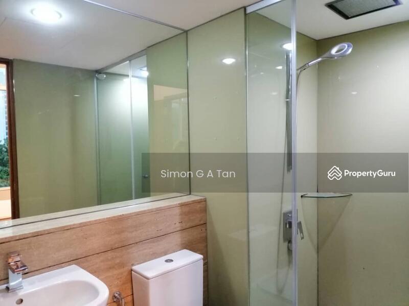 master bath with hand held and rain shower Grohe hot/cold mixer