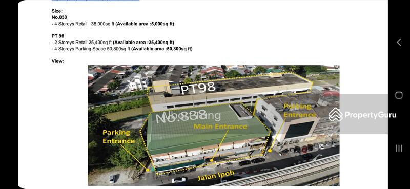 For Rent - Jln Ipoh Batu 4 1/2 Commercial Buildings To Let