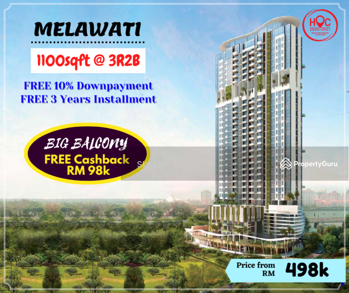 Melawati Condo HOC Full loan! 0 Deposit! Cash back 100k + 30K extra