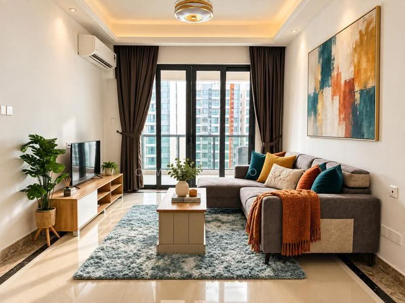 Kediaman Servis untuk Disewa di R&F Princess Cove Phase 1 - Owen Ho - Living Room - PropertyGuru.com.my