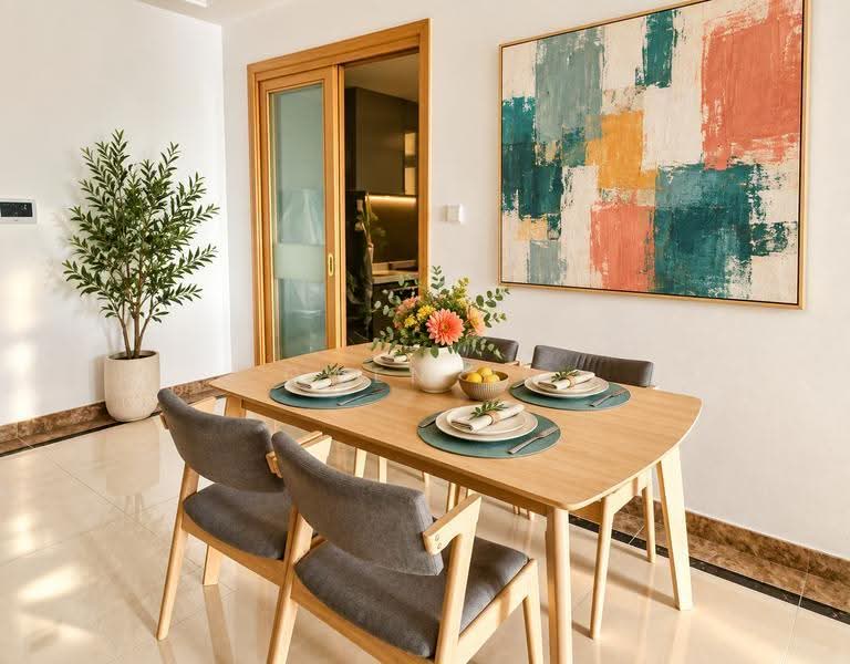 Kediaman Servis untuk Disewa di R&F Princess Cove Phase 1 - Owen Ho - Dining Room - PropertyGuru.com.my