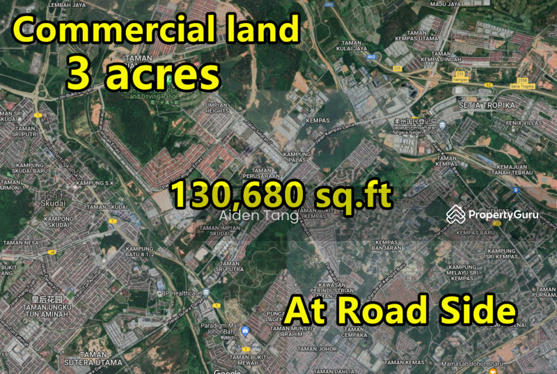 Commercial Land for Sale in Taman Skudai Baru (Skudai) - Aiden Tang - PropertyGuru.com.my