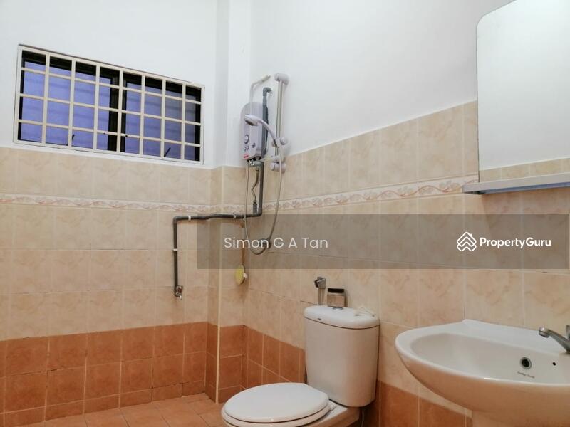 large master attached bathroom with heater