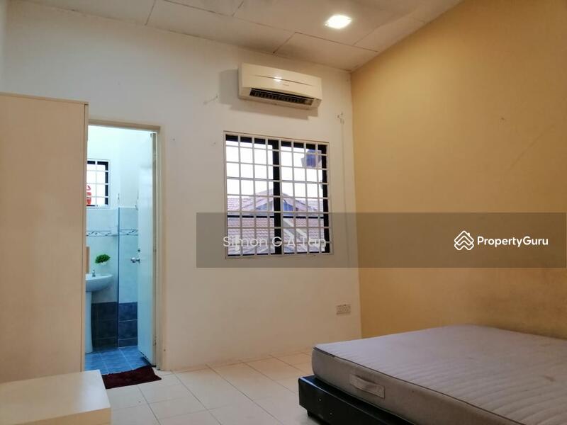 bedroom 2 has Air Con, Wardrobe, Ceiling Fan, queen Bed and attached bathroom