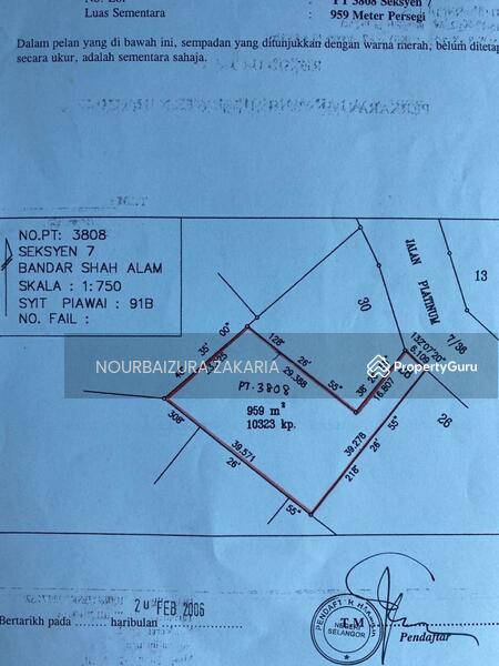 Tanah Kediaman untuk Dijual di Shah Alam (Selangor) - NOURBAIZURA ZAKARIA - PropertyGuru.com.my