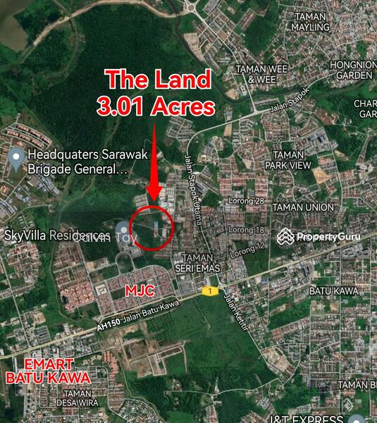 3. 01 Acres Land (Nil Conditions) at Stapok, Batu Kawa Kuching, Kuching