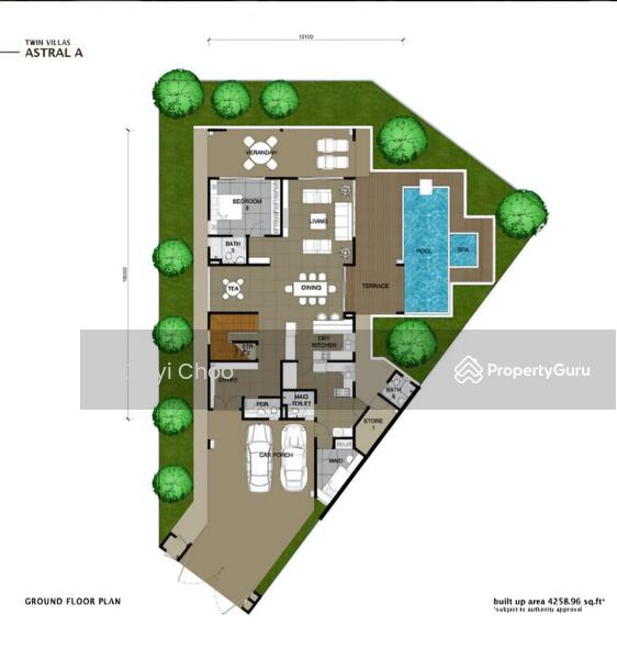 Untuk Dijual - 2.5 storey Semi detached in Enclave ll ipoh