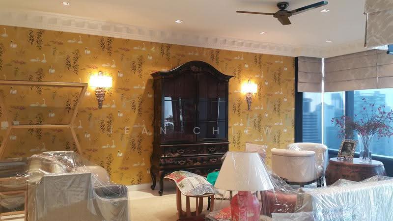 Kondominium untuk Disewa di Condominium @ The Troika - Jean Chiew - Living Room - PropertyGuru.com.my