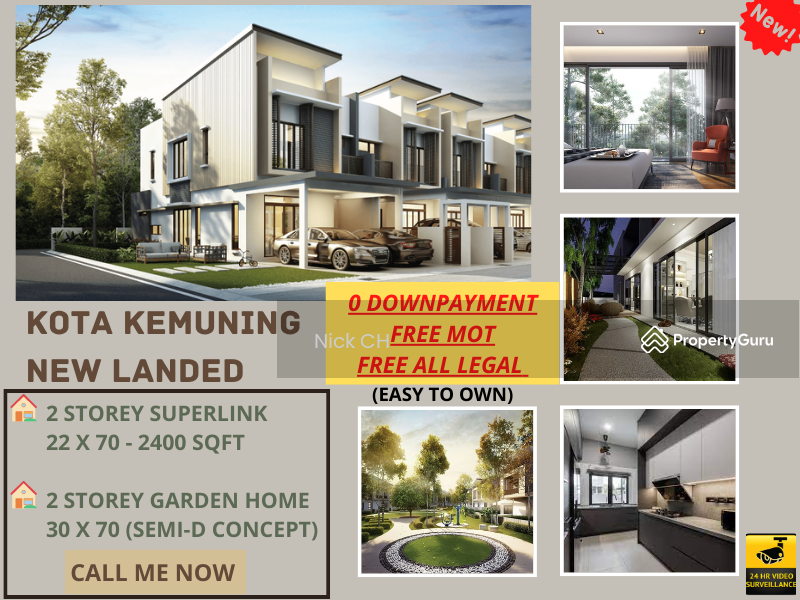 Rimbayu Kota Kemuning New 0 dpayment free mot untuk SALE Kota