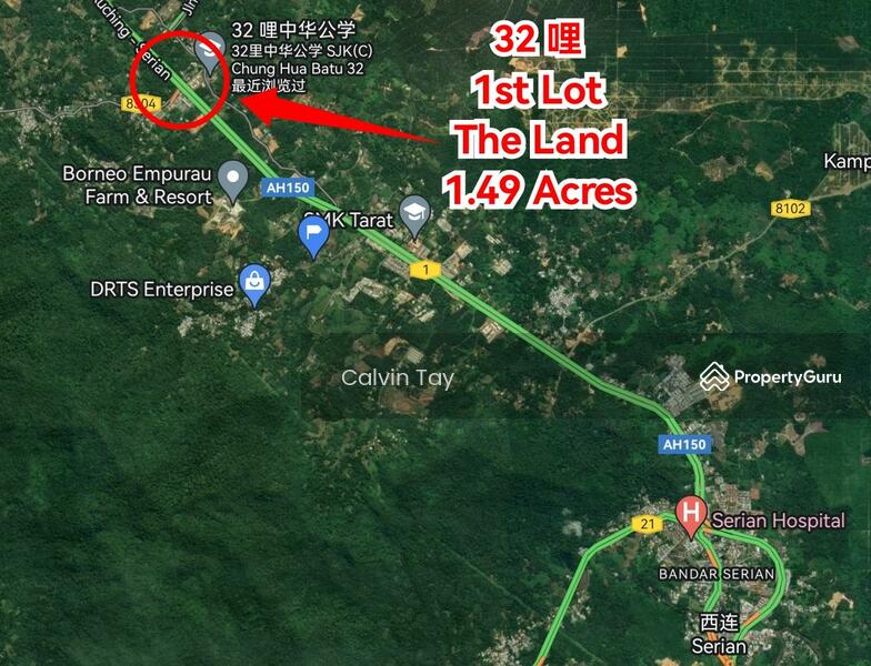 1.49 Acres Land (1st Lot) at 32 Mile, Kuching Serian Road, Kuching