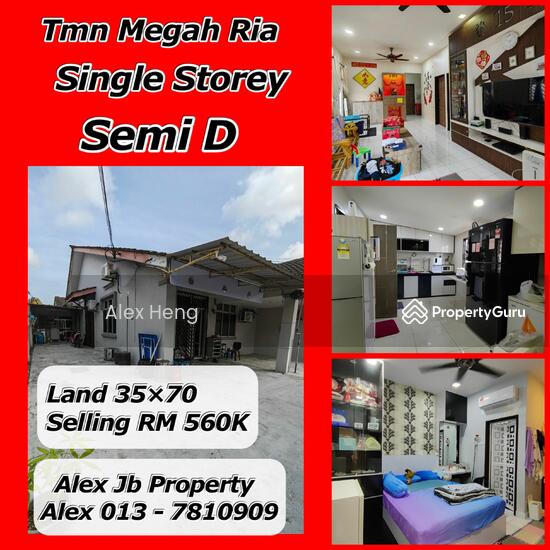 Taman Megah Ria Single Storey Semi D House Renovated, Masai, Pasir