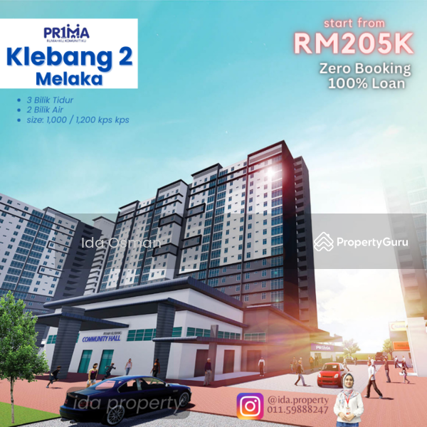 apartment pantai klebang melaka. rumah prima melaka. residensi klebang 2. pr1ma melaka. 