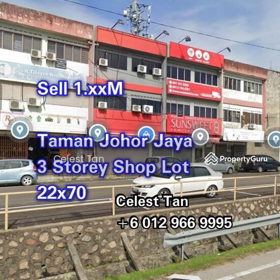 Taman Johor Jaya 22x70 3 Storey Shop Lot Jalan Dedap 6, Jalan Dedap 6