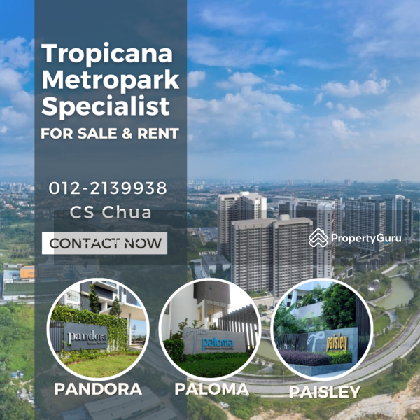 Kediaman Servis untuk Dijual di Paloma @ Tropicana Metropark - Cs Chua - PropertyGuru.com.my