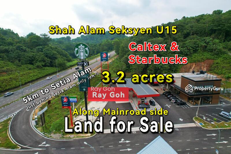 Land for Sale Seksyen U15, Setia Alam to Bukit Cherakah/Puncak Alam (3.2acres) Caltex