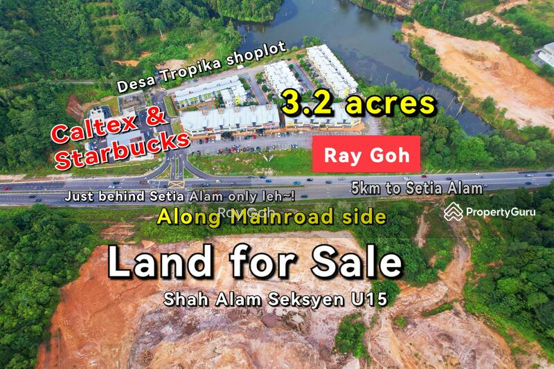 Land for Sale Seksyen U15, just behind Setia Alam otw to Puncak Alam, nr Starbucks/Caltex