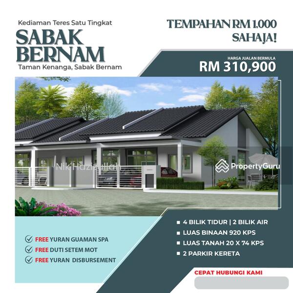 New Project Taman Kenanga Launching, Sabak Bernam, Selangor, 4 Bedrooms