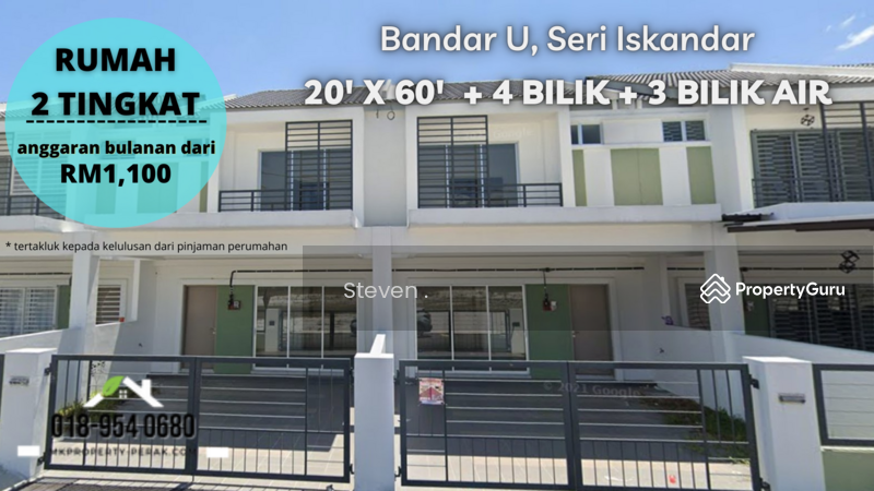 Untuk Dijual - Taman Tasik Indah, Taman University Seri Iskandar, Perak