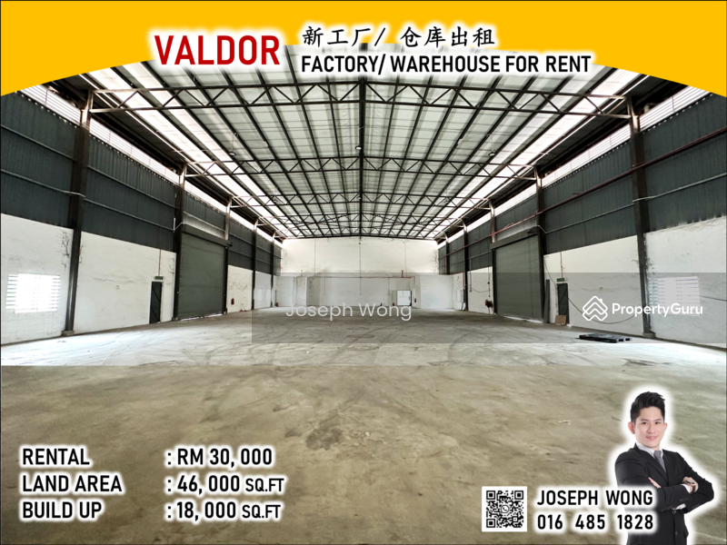 Valdor 46K LA Factory & Warehouse for Rent, Kawasan Perindustrian