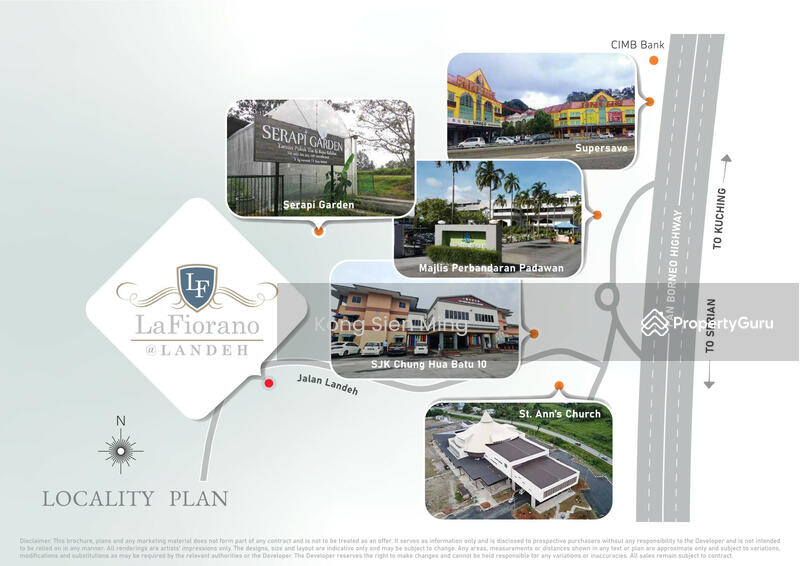 Kuching Townhouse (3 Storey) at Jalan Landeh Kota Padawan, Jalan