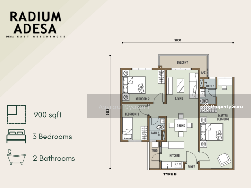 Radium Adesa Desa East Residences, LOT481729(PT 9749) Jalan Sungai Besi