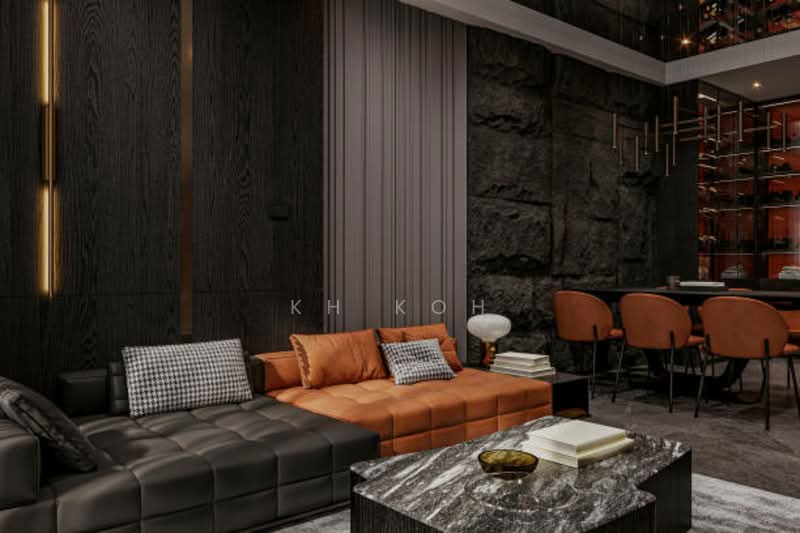 Condominium for Sale at Airbnb Investment Fully Furnished 15k Return [MM2H] [Freehold] - KH Koh - Living Room - PropertyGuru.com.my