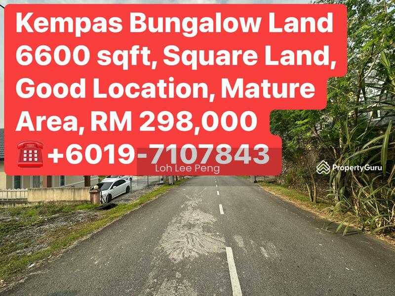 Kempas Jalan Banjaran Bungalow Land (Good Location) For Sale, Kempas