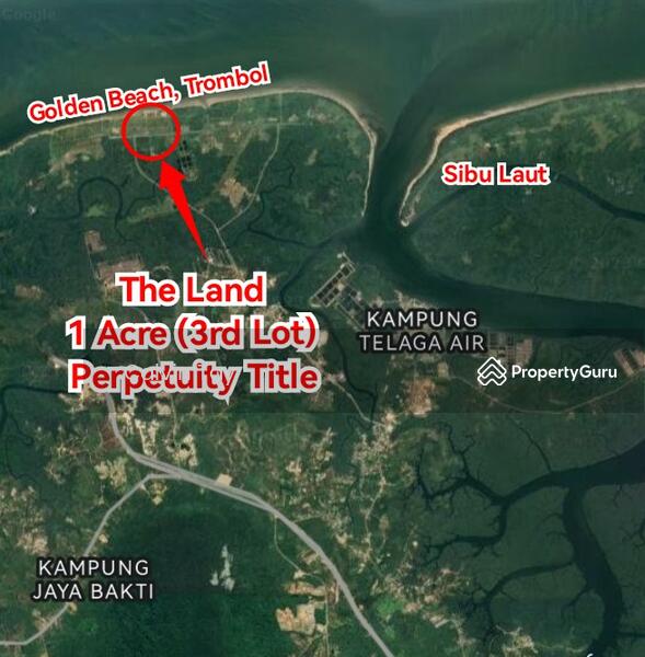 1 Acre Land (3rd Lot) (Perpetuity) at Golden Beach, Trombol Kuching