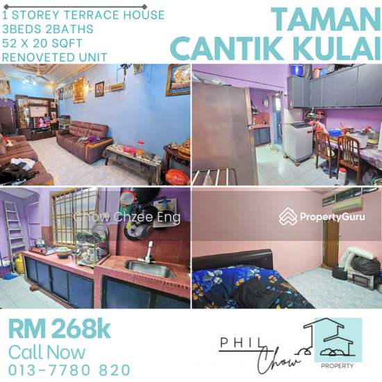Taman Cantik Taman Cantik Tamans Cantiks, Kulai, Johor, 3 Bedrooms