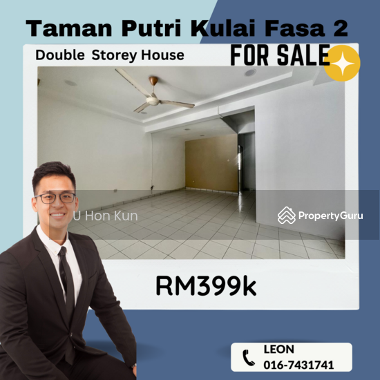 Double Storey Terrace House at Taman Putri Kulai, Jalan Sri Putri 2