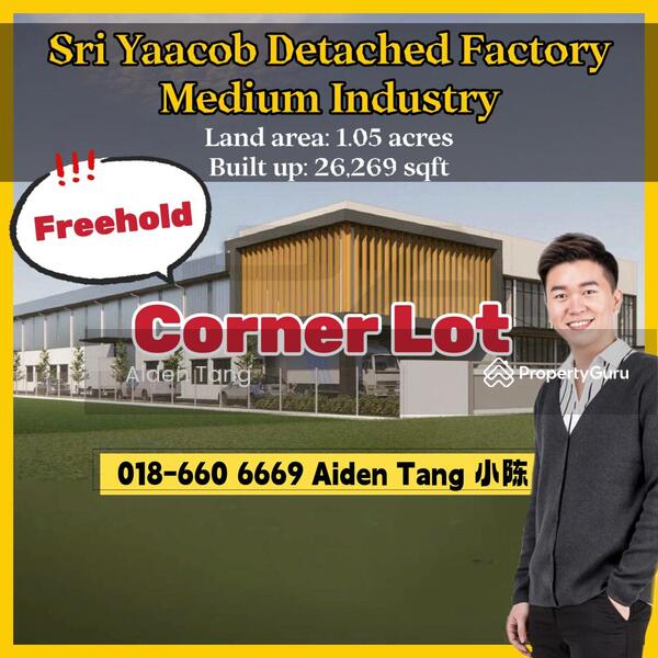 Kilang untuk Dijual di Taman Tan Sri Yaacob (Johor Bahru) - Aiden Tang - PropertyGuru.com.my