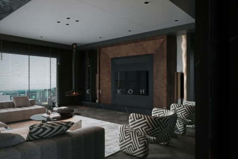 Condominium for Sale at Premium KLCC view Luxury Condo Fully Furnished [MM2H] [Freehold] - KH Koh - Living Room - PropertyGuru.com.my