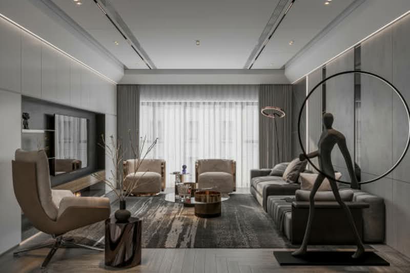 Condominium for Sale at KLCC 0 Downpayment Airbnb Invest [MM2H] Fully Furnished [MRT] - KH Koh - Living Room - PropertyGuru.com.my