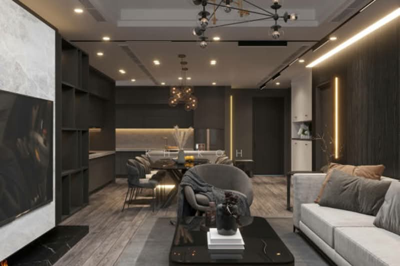 Condominium for Sale at Foreign ✅ KLCC Dual Key Freehold Airbnb Invest 11k Return Fully Furnsihed - KH Koh - Living Room - PropertyGuru.com.my