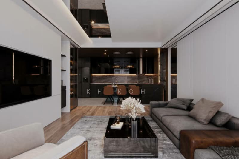 Condominium for Sale at Foreign ✅ KLCC Dual Key Freehold Airbnb Invest 11k Return Fully Furnsihed - KH Koh - Living Room - PropertyGuru.com.my