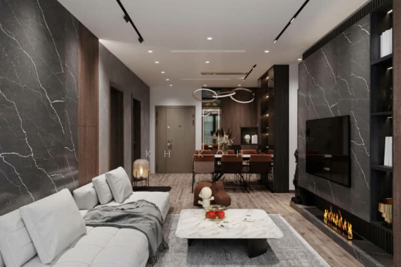 Condominium for Sale at Foreign ✅ KLCC Dual Key Freehold Airbnb Invest 11k Return Fully Furnsihed - KH Koh - Living Room - PropertyGuru.com.my