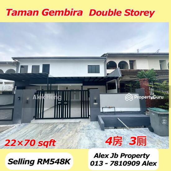 Taman Gembira Double Storey House Fully Renovated, Tampoi, Johor Bahru