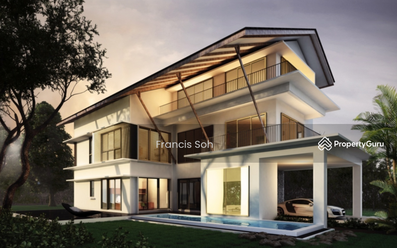 Untuk Dijual - Taman Equine, Bungalow with swimming pool