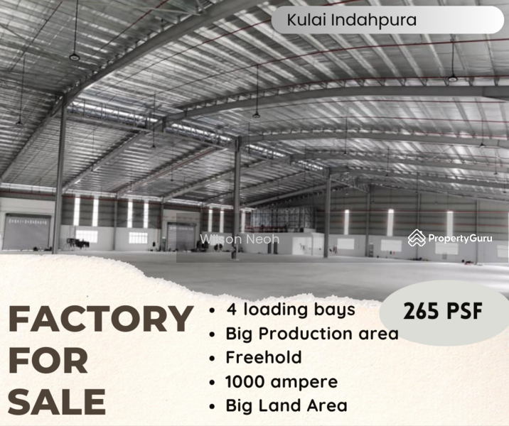 For Sale - Detached factory at Kulai