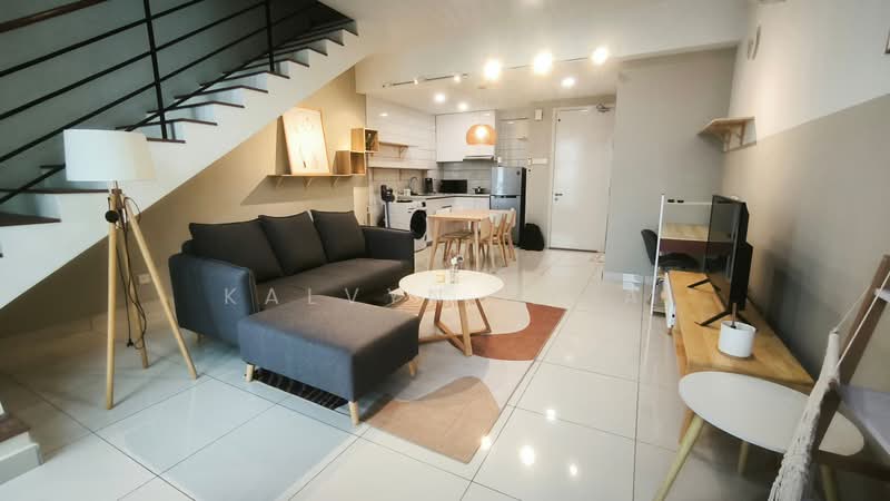 Servis Apartment untuk Disewa di Arte Mont Kiara - Kalvyn Chia - Living Room - PropertyGuru.com.my