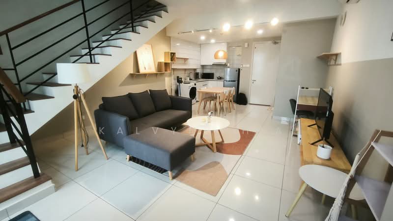 Servis Apartment untuk Disewa di Arte Mont Kiara - Kalvyn Chia - Living Room - PropertyGuru.com.my