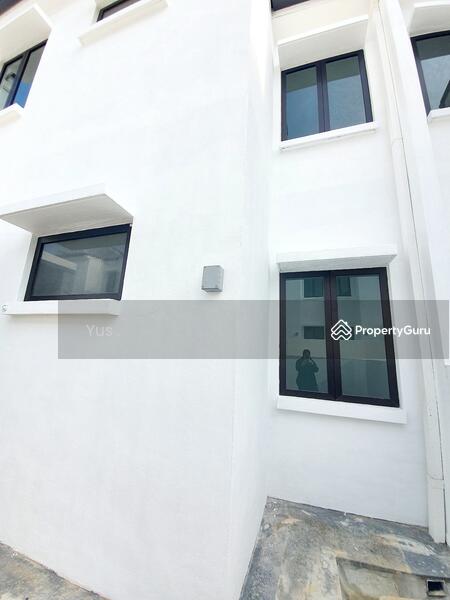 Backyard area L shape space