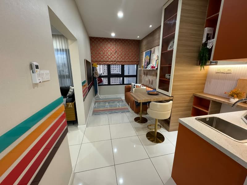 Service Residence for Sale at Twin Tower Residence - Aamani Lee - Living Room - PropertyGuru.com.my
