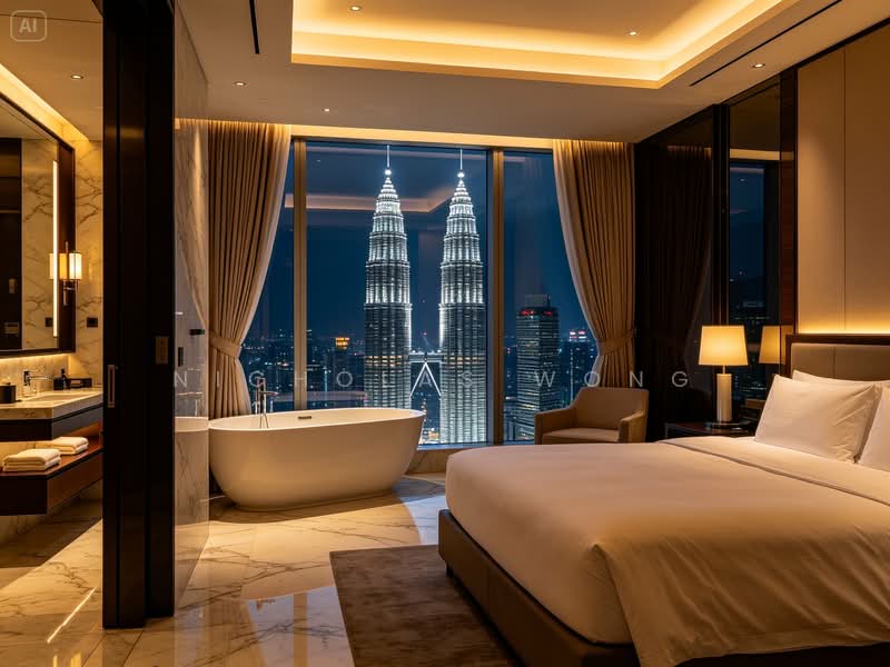 Condominium for Sale at KLCC 5-Star Hotel/Profit 10k'monthly/2 mins walking-distance to KLCC/Investment/ Freehold - Nicholas Wong - Bedroom - PropertyGuru.com.my