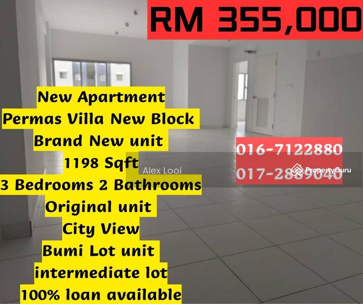 Permas Ville Apartments, Jalan Permas 3, Bandar Permas Jaya, Permas
