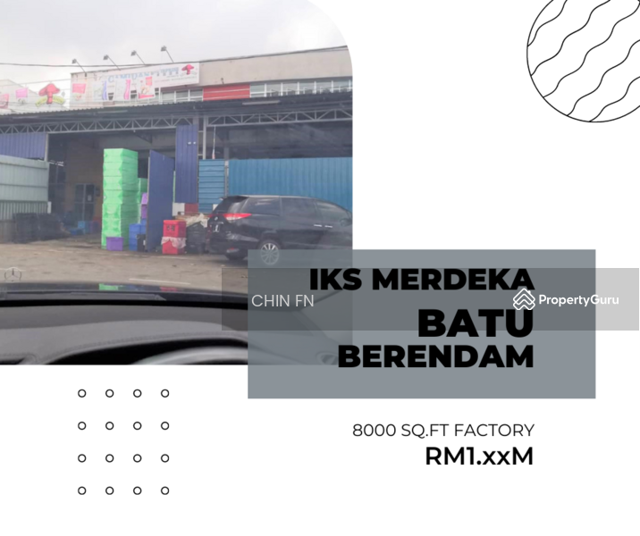 For Sale - Very Big Factory 8000 sq.ft IKS Merdeka Jaya Batu Berendam Malim