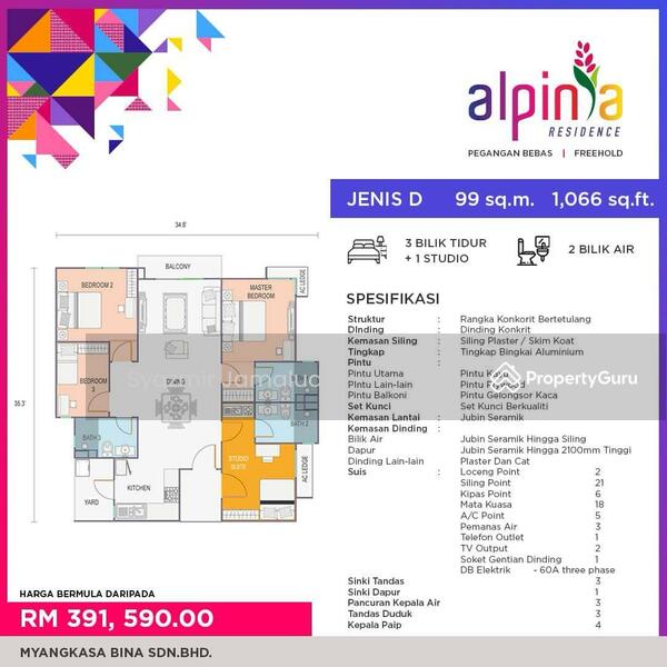For Sale - Alpinia Bandar Baru Nilai Freehold Property