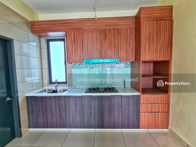 Close view of kitchen with hood