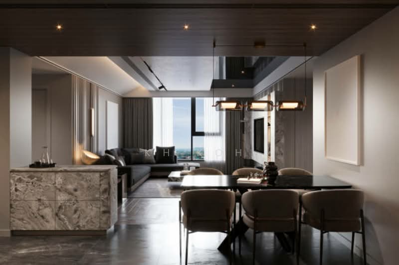 Kondominium untuk Dijual di Foriegn Entry 5xxk Only!!! [MM2H] [Furnsihed] High ROI Investment Dual Key / 2-3 Room Condo - KH Koh - Living Room - PropertyGuru.com.my